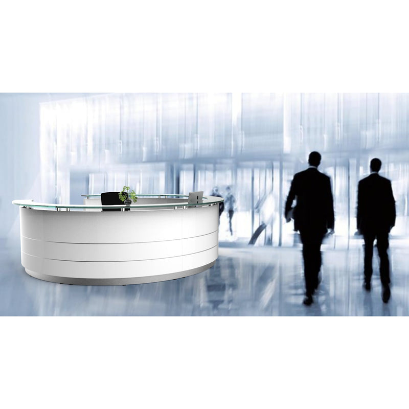 Polaris Curved Reception Counter - Lower Height Corner Piece - D9