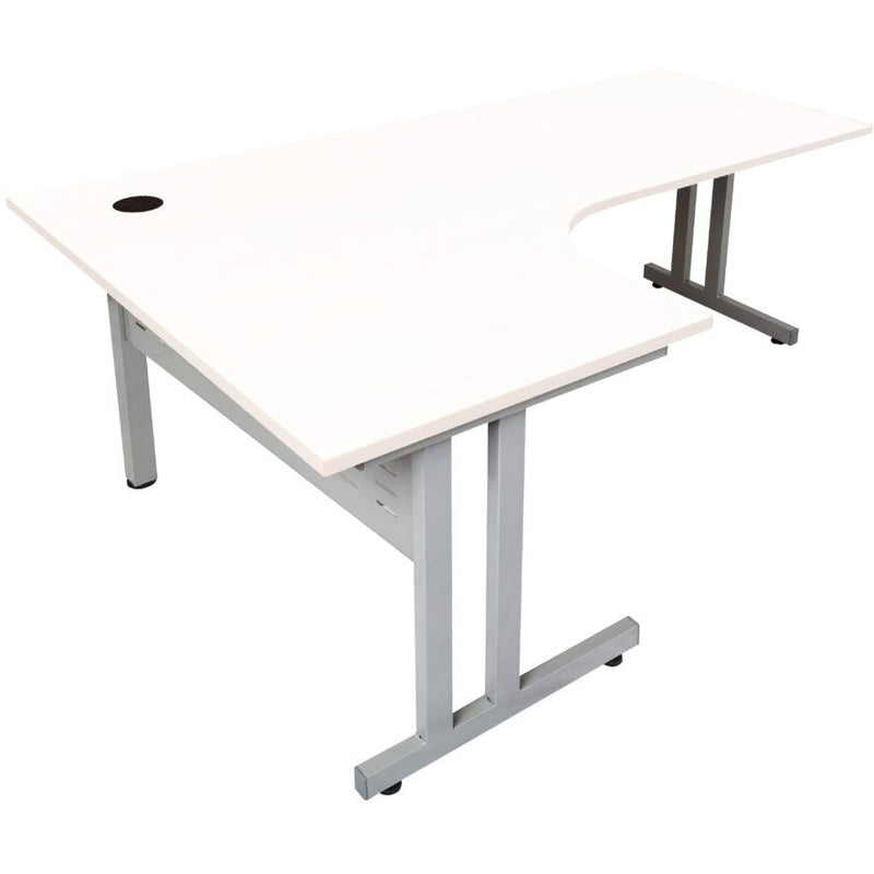 C Leg Corner Workstations (Silver legs)
