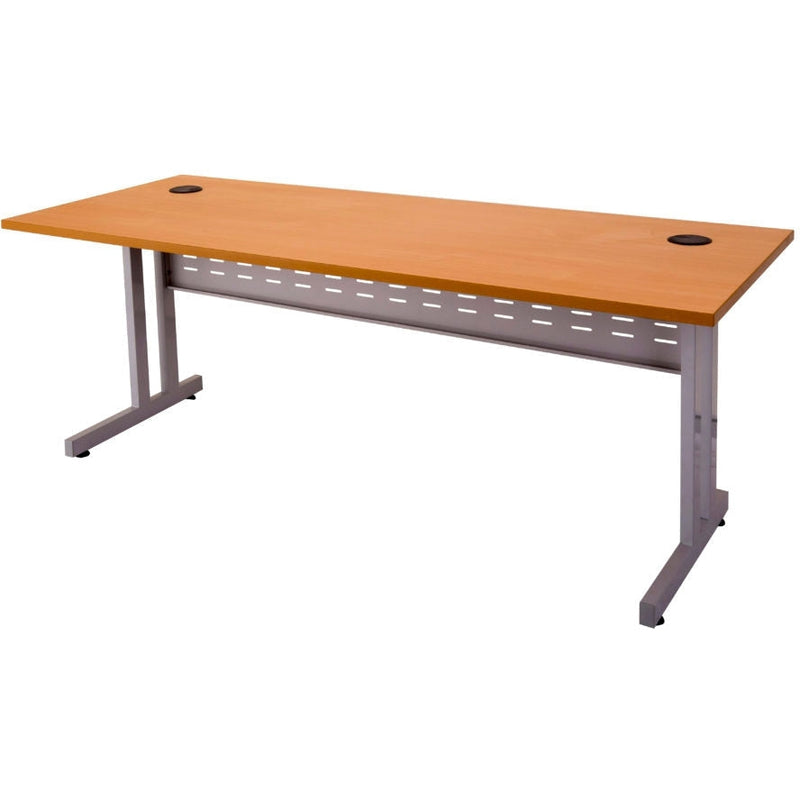 C Leg Desks (Silver Frame)