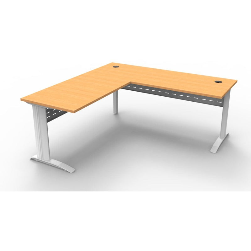 Span Beech Desk and Return