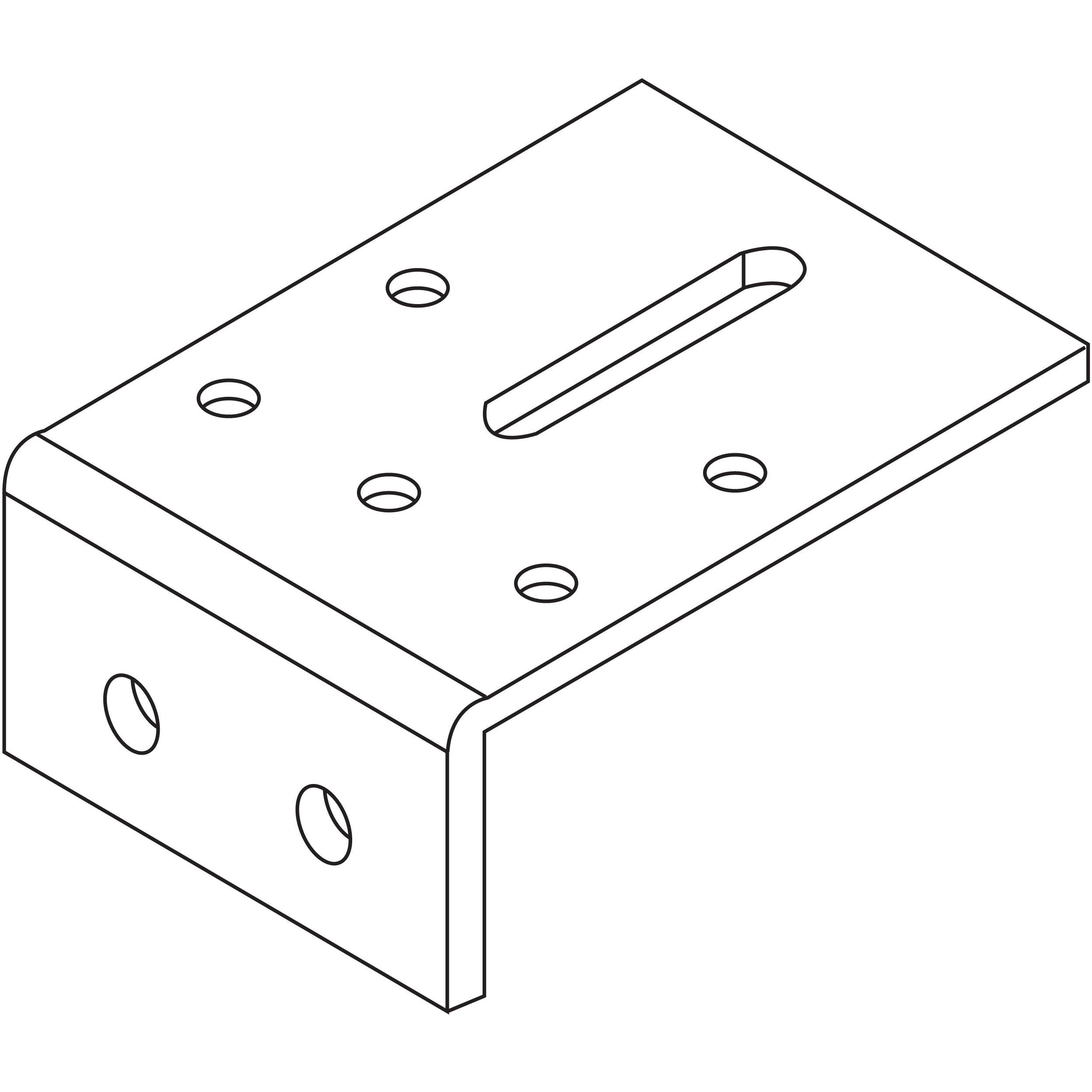 SHUSH30+ Screen Fixing Plate for Back to Back Desks (Set Of 2)-Elite Office Furniture