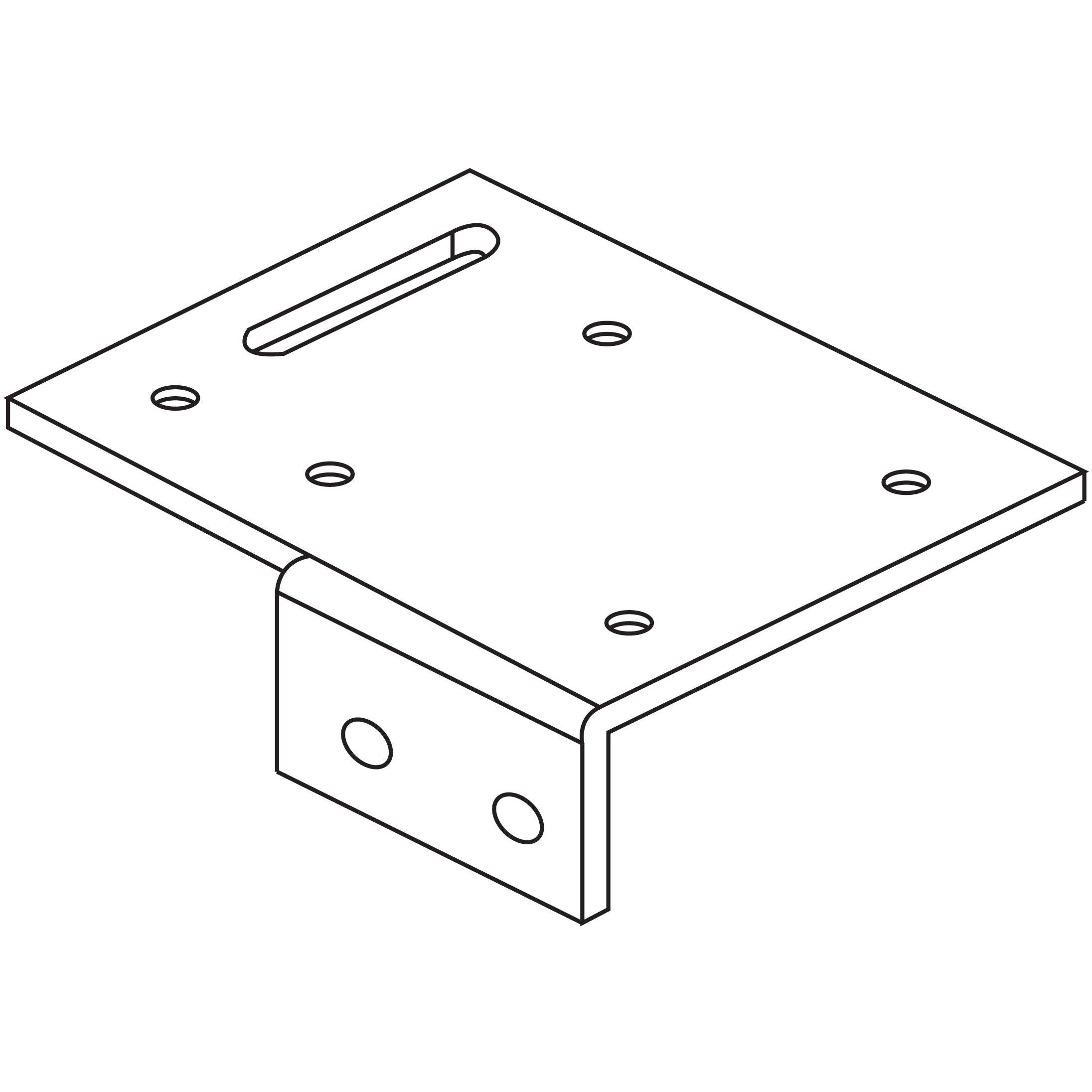 SHUSH30+ Screen Fixing Plate for for Single Desks (Set of 2)-Elite Office Furniture
