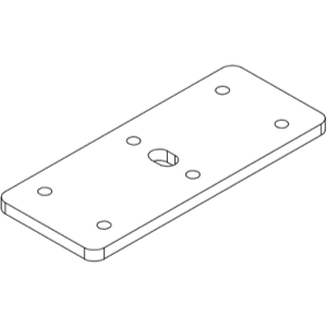 SHUSH30+ Screen Fixing Plate (Use for desk mounted return screens between 2 desks)-Elite Office Furniture