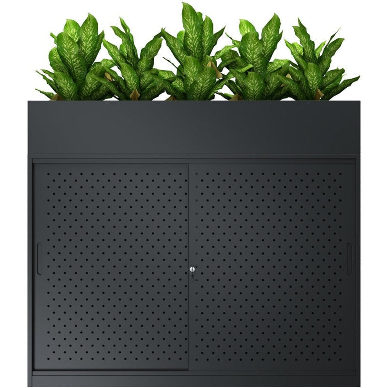 A-File Sliding Door Cabinet 1600W - (Planter Box Only) - 5 Pots