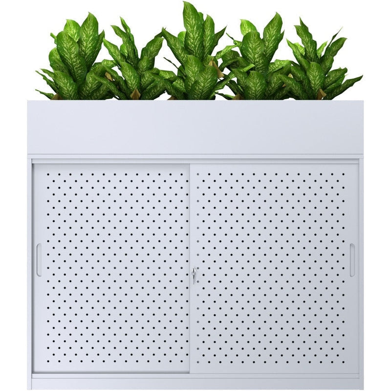 A-File Sliding Door Cabinet 1600W - (Planter Box Only) - 5 Pots