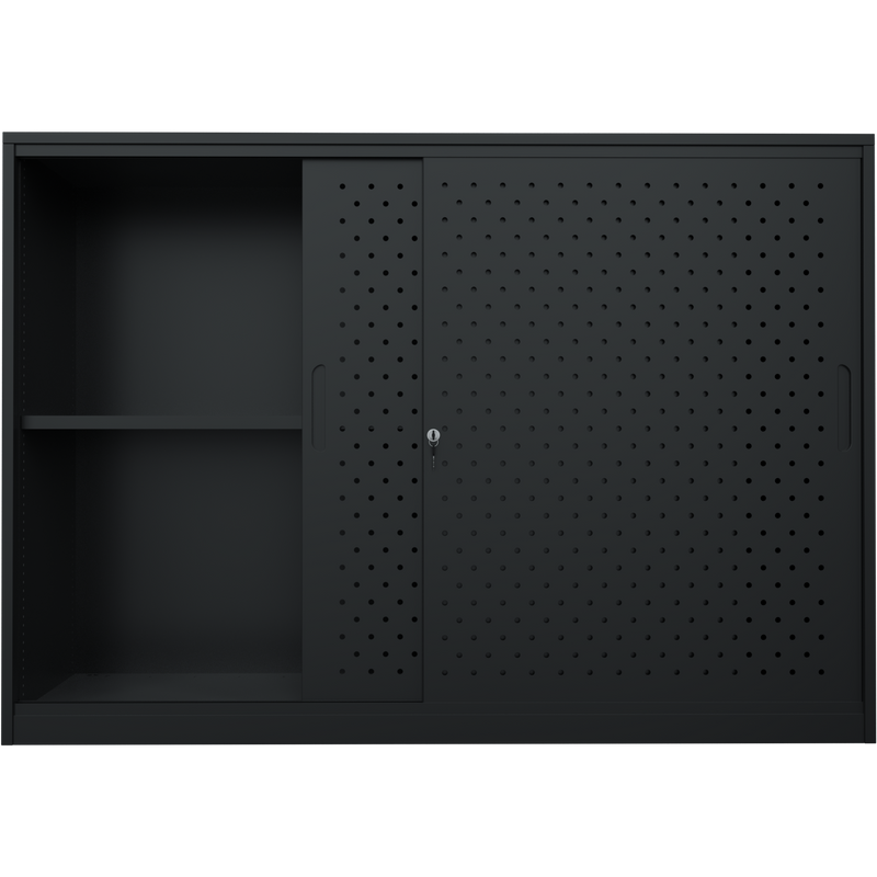A-File Sliding Door Cabinet 1600W with 2 Shelves
