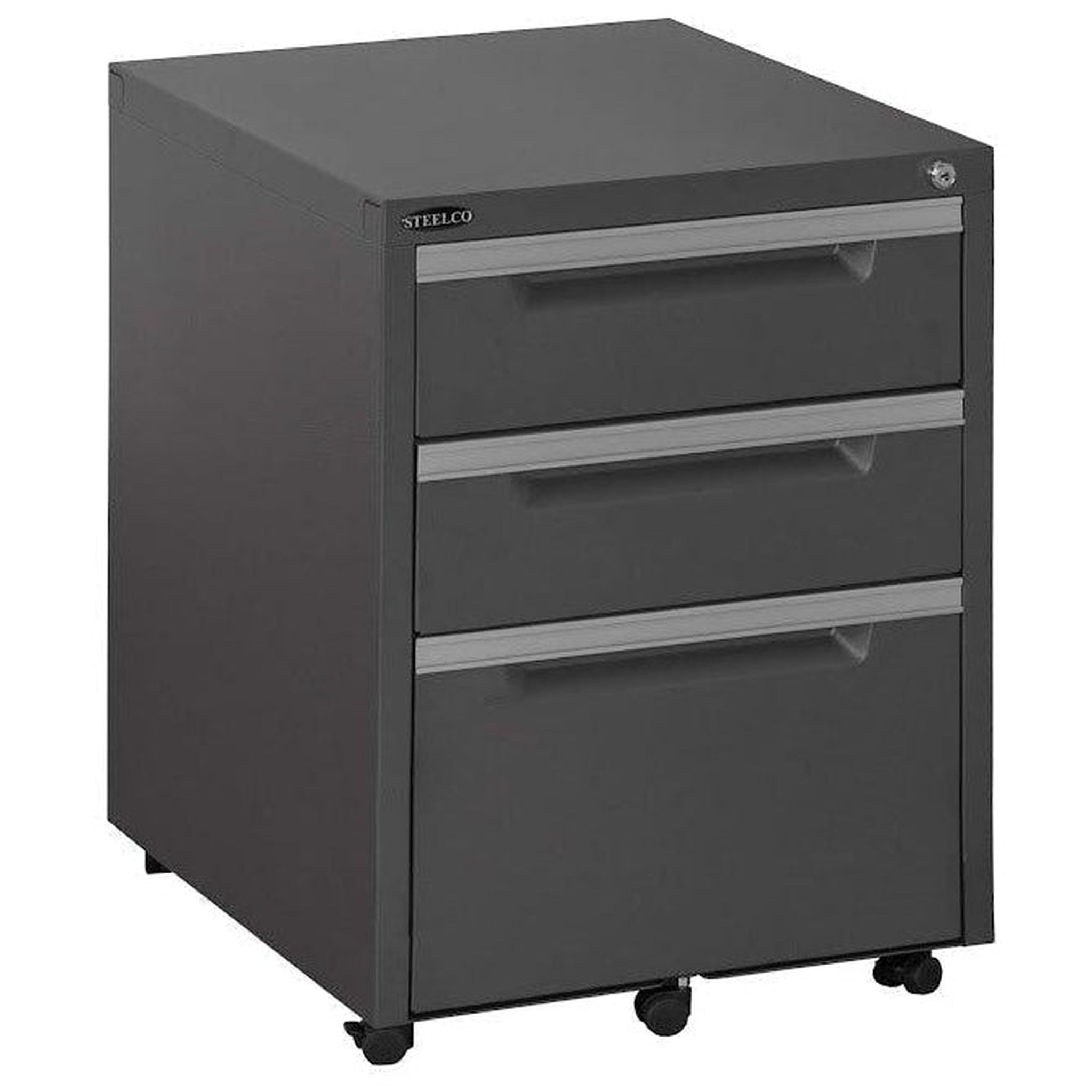Steelco 3 Drawer Classic Mobile Pedestal