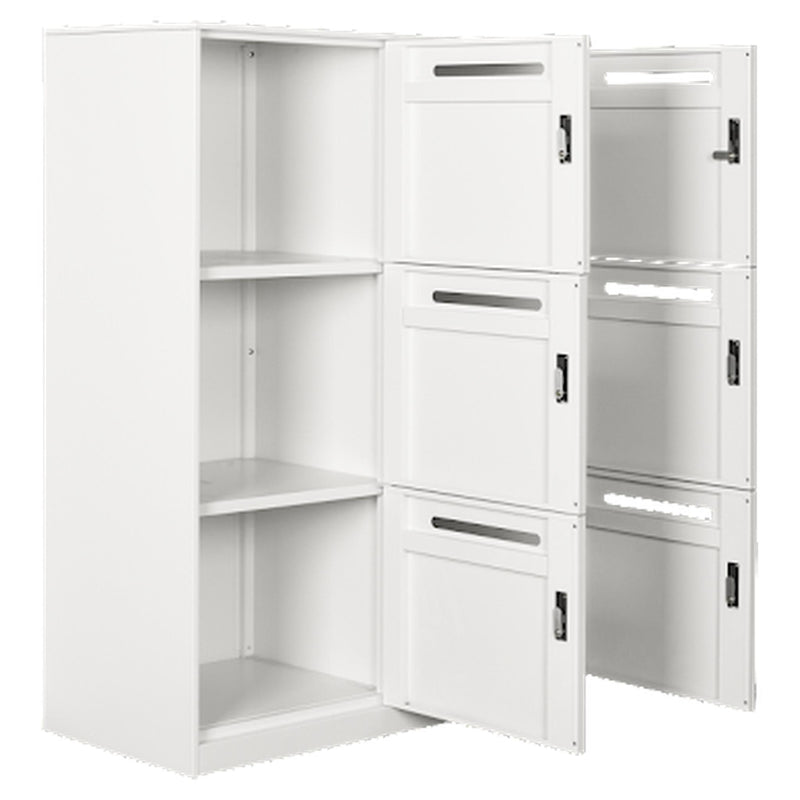 Steelco Slim Edge 6 Door Mail Slot Steel Locker with Combo Lock