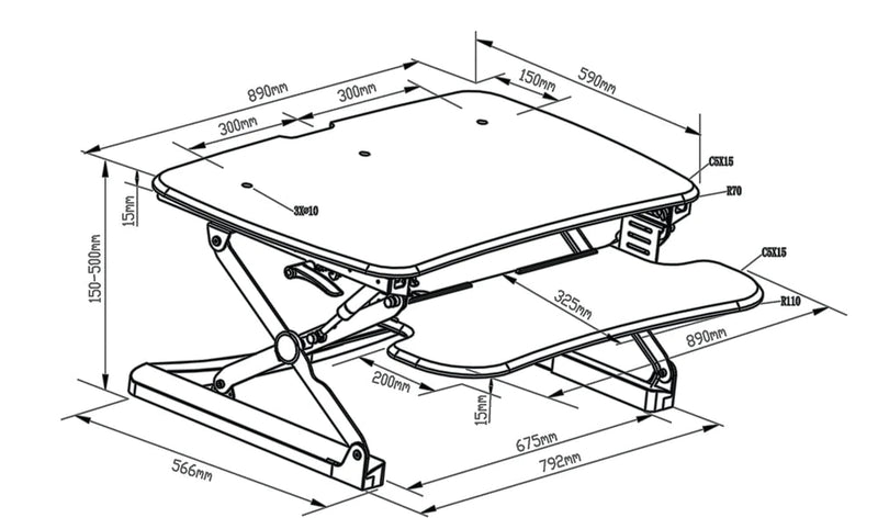 Elite Sit-Stand Riser