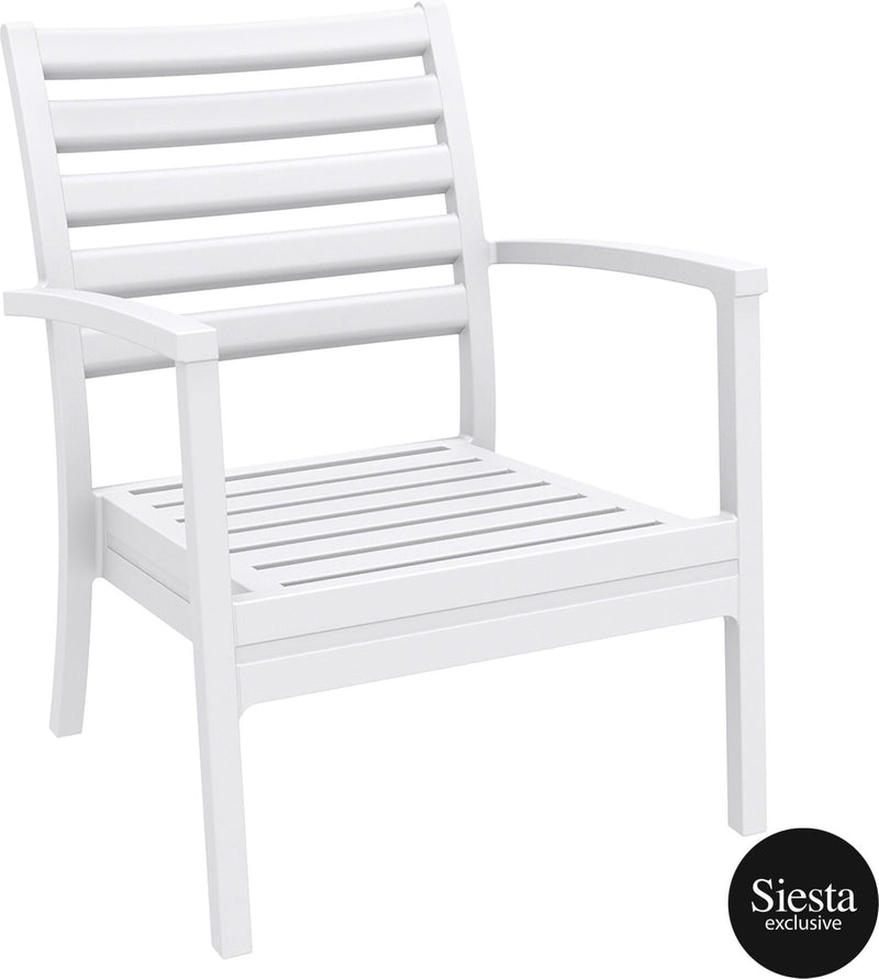 3 Piece Balcony Setting with Artemis XL Arm Chair and Ocean Side Table