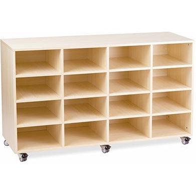 Oak Mobile Storage Trolley