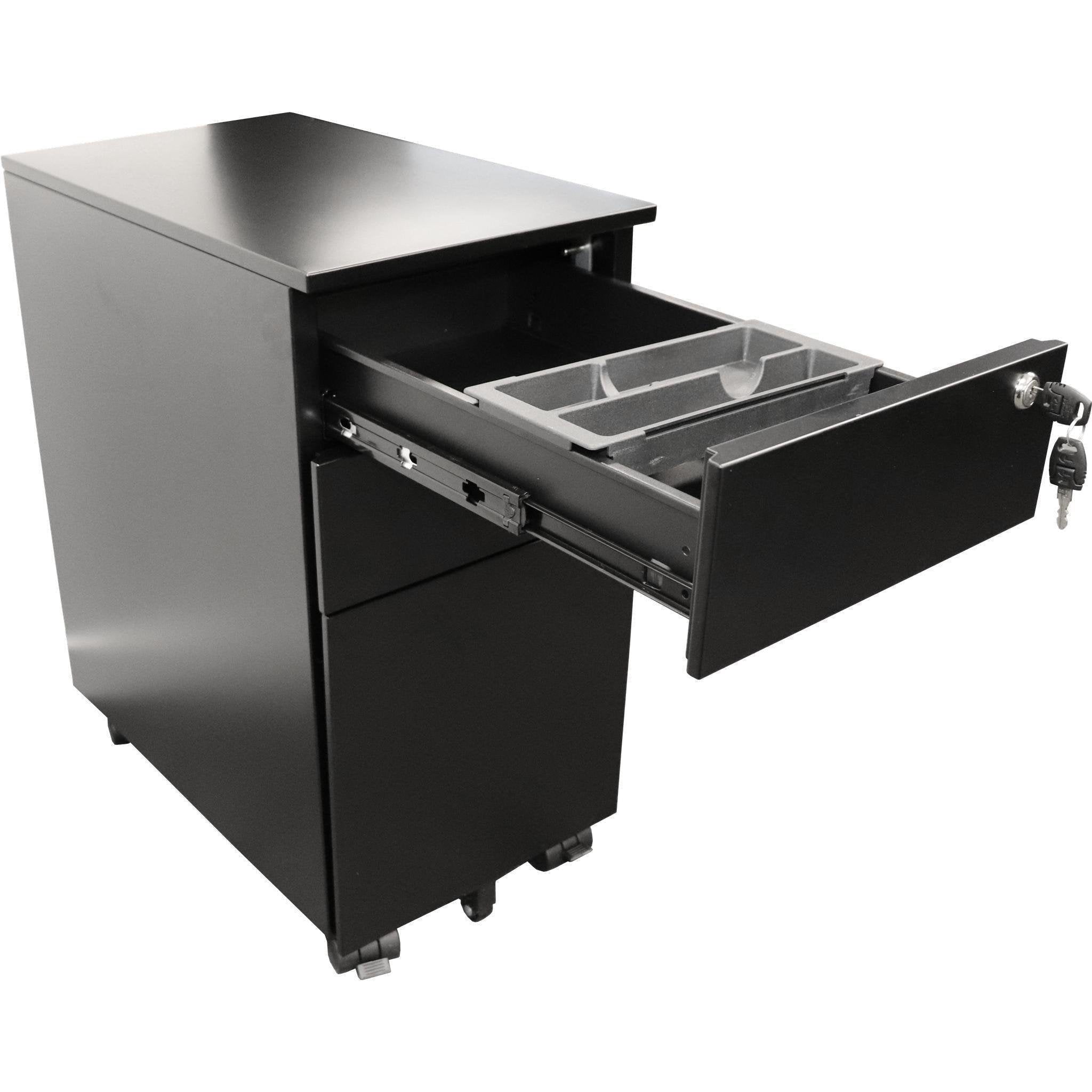 Set of 10 GO Steel Slimline Mobile Pedestals