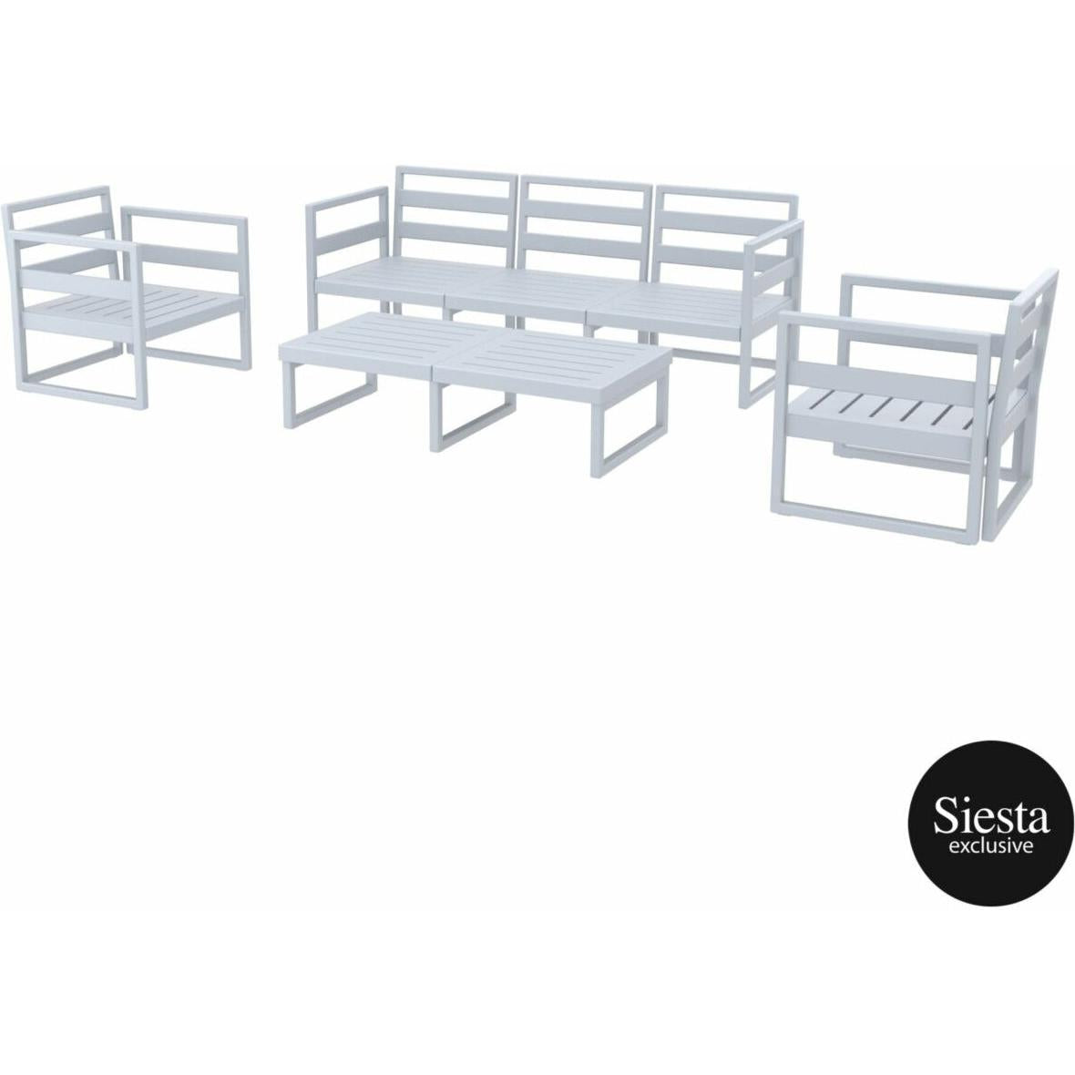 Mykonos Lounge Set XL - No Cushions-Elite Office Furniture