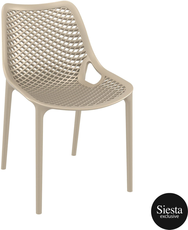 Ares Outdoor Table Setting with Air Chair