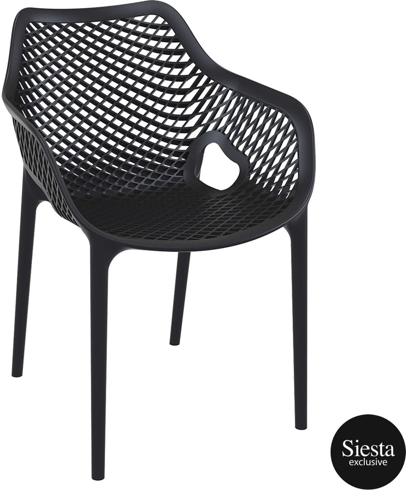 Vegas Table 4 Seater Outdoor Dining Setting with Air XL Armchair