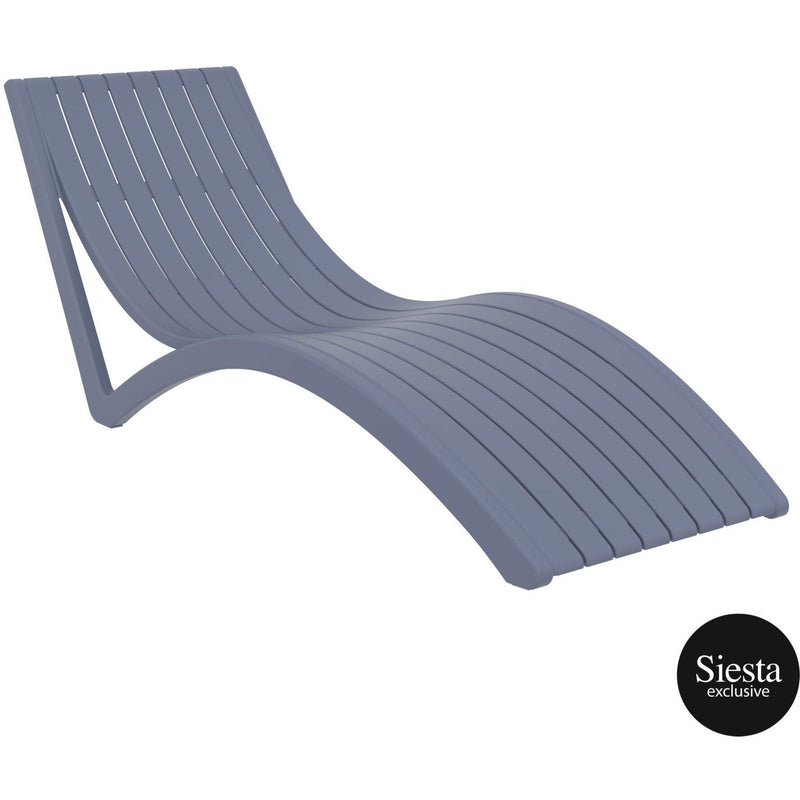 Slim Sunlounger/Ocean Side Table 6pc Package