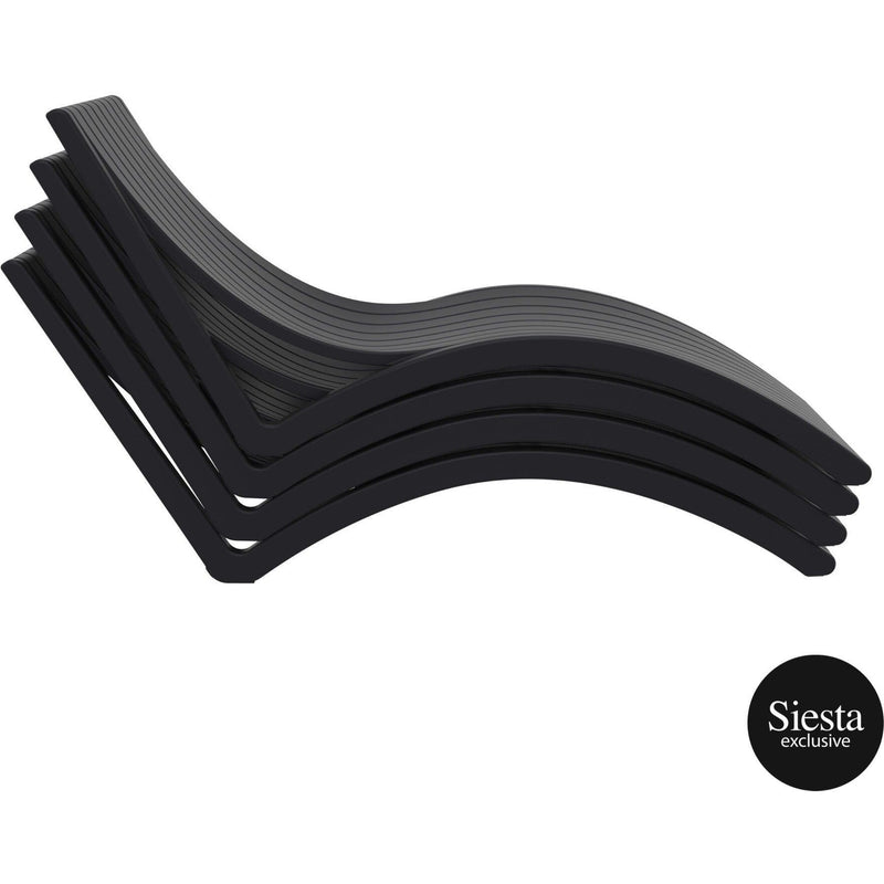 Slim Sunlounger/Ocean Side Table 6pc Package