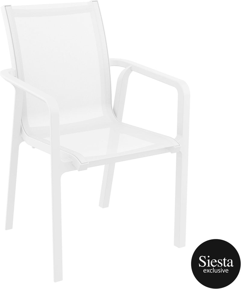 Sky 5 Piece Outdoor Table Setting with Pacific Arm Chairs