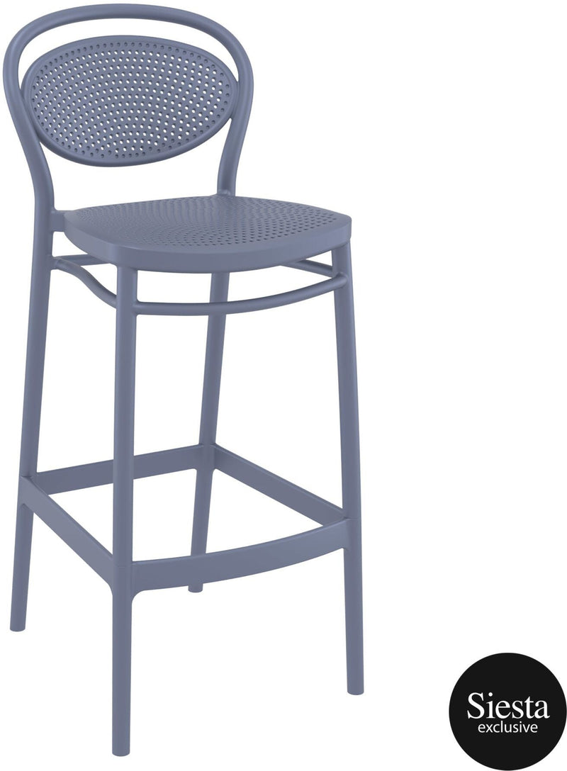 Sky Bar Table 3 Piece Set with Marcel 75 Barstools