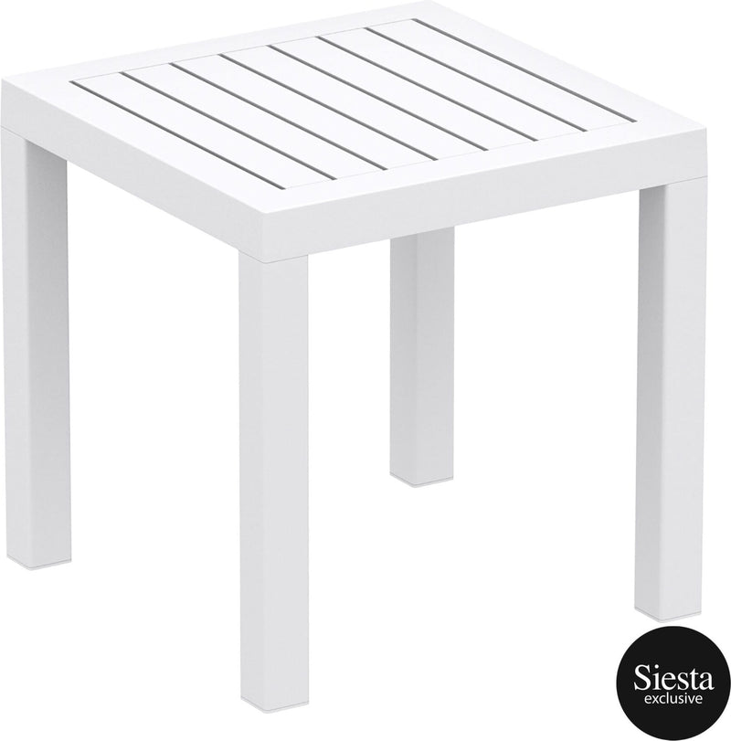 2 Piece Pacific Sun Lounger with Ocean Side Table Set