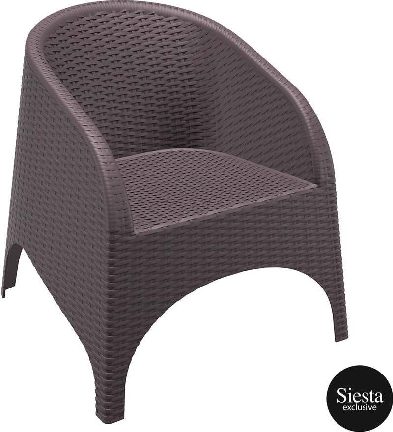 9 Piece Outdoor Rattan Aruba Armchair Dining Setting