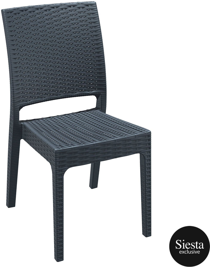 5 Piece Resin Rattan Dining Setting with Florida Chair