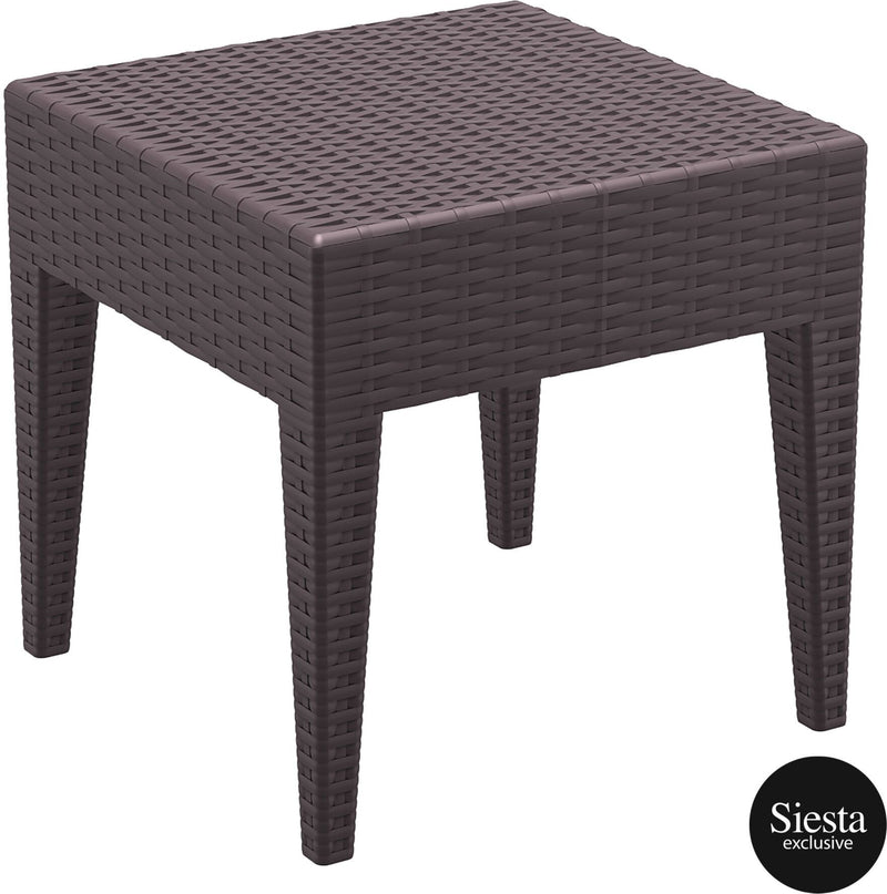 Resin Rattan Sun Lounger with Cushions 3 Piece Package with Tequila Side Table