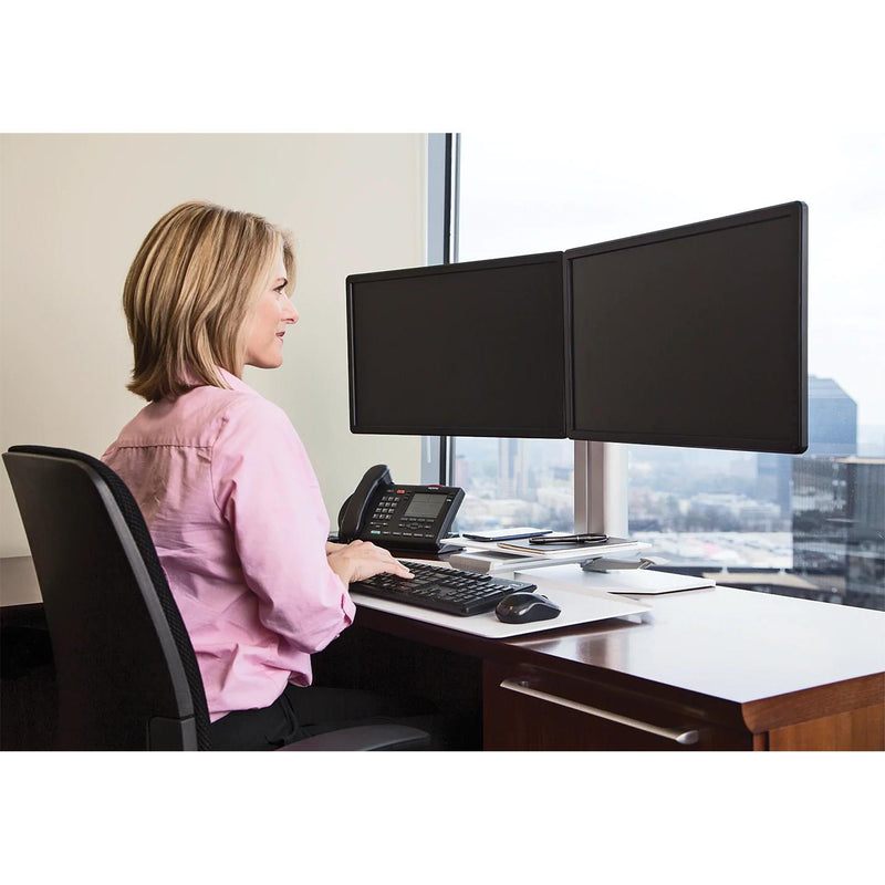 Uprite Ergo Sit2Stand Electric Dual Monitor Riser