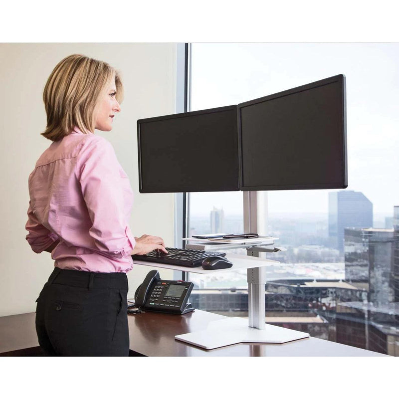 Uprite Ergo Sit2Stand Electric Dual Monitor Riser