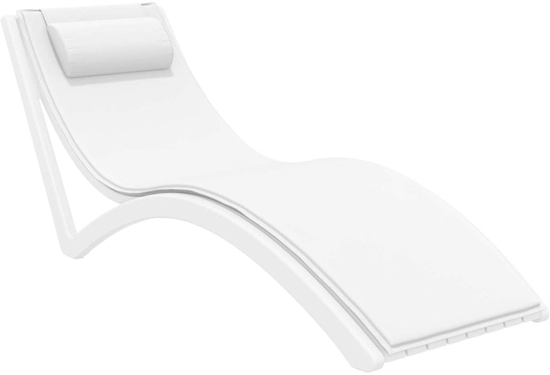 Slim Sunlounger with Cushion