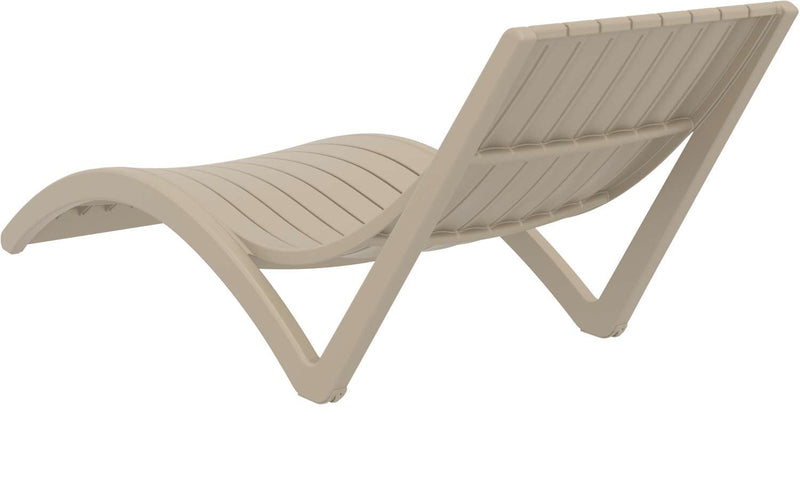 Slim Sunlounger with Cushion