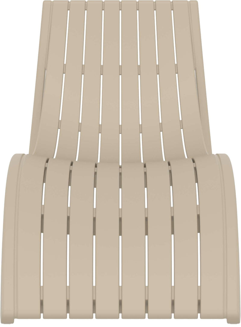 Slim Sunlounger with Cushion