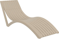 Slim Sunlounger with Cushion