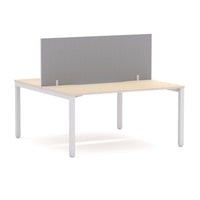 Axis 2 User Double-Sided Desks, 50x50mm Square Leg Design. Includes: Edge25 Screen