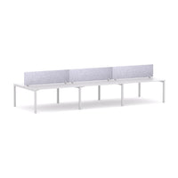 Axis 6 User Double-Sided Desks, 50x50mm Square Leg Design. Includes: AcoustiQ Screen