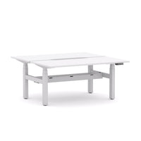 AgileMotion+ 3C/2M Electric Rectangle 2-Person Double-sided Desk Workstation