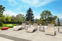 Slim Sunlounger with Cushion
