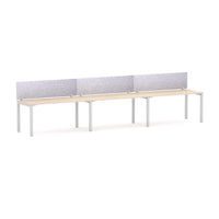 Axis 3 User Single-Sided Desks, 50x50mm Square Leg Design. Includes: AcoustiQ Screen