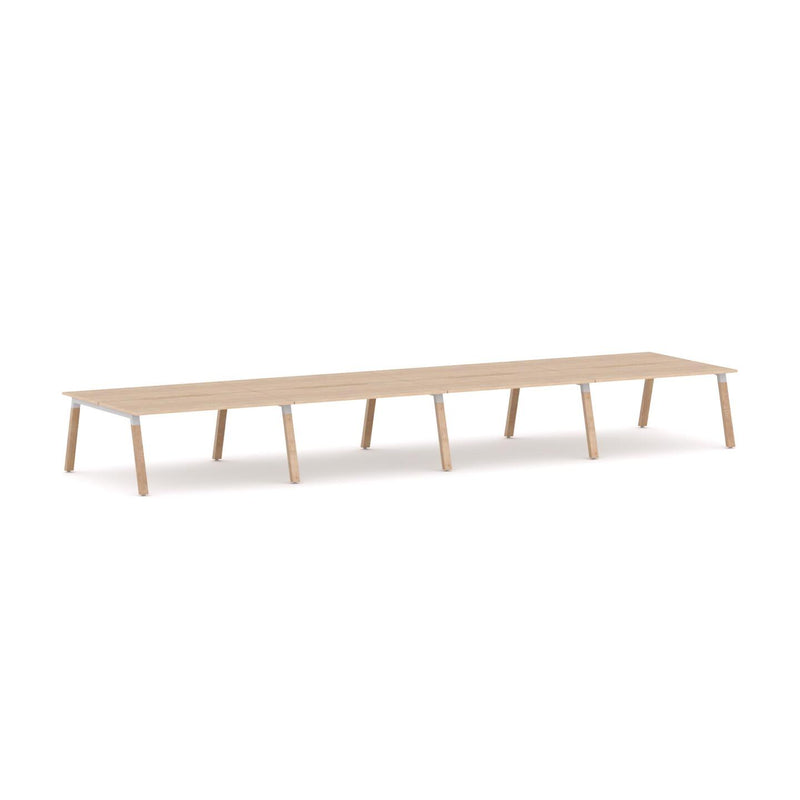 Plantation 8-Person Double-sided Desk Workstation