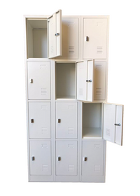 Elite Superior 12 Door Steel Locker - Bank of 3 x 4 Door