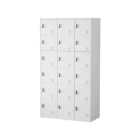 Elite Superior 18 Door Steel Locker - Bank of 3 x 6 Door
