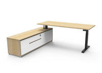 Boost Electric Height Adjustable - Executive Desk With Cabinet