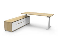 Boost Electric Height Adjustable - Executive Desk With Cabinet