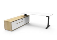 Boost Electric Height Adjustable - Executive Desk With Cabinet