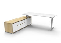 Boost Electric Height Adjustable - Executive Desk With Cabinet