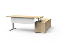 Boost Electric Height Adjustable - Executive Desk With Cabinet