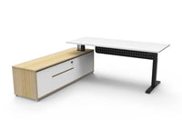 Boost Electric Height Adjustable - Executive Desk With Cabinet