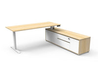 Boost Electric Height Adjustable - Executive Desk With Cabinet