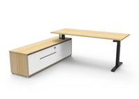 Boost Electric Height Adjustable - Executive Desk With Cabinet