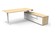 Boost Electric Height Adjustable - Executive Desk With Cabinet